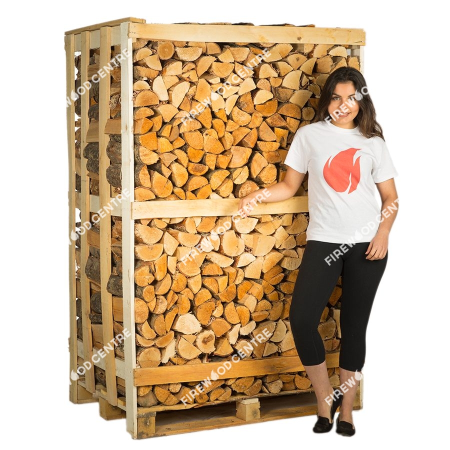 Kiln Dried Mixed Hardwood Logs in Large Crate