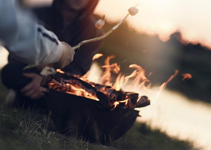 outdoors campfire