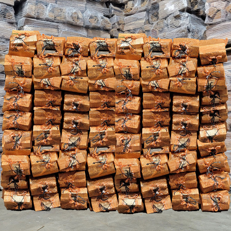 Bulk Pallet of Kiln Dried Mixed Hardwood in Bags